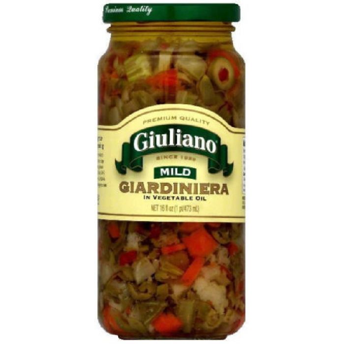 GIULIANO: Giuliano Giardiniera Mild in Oil, 16 oz