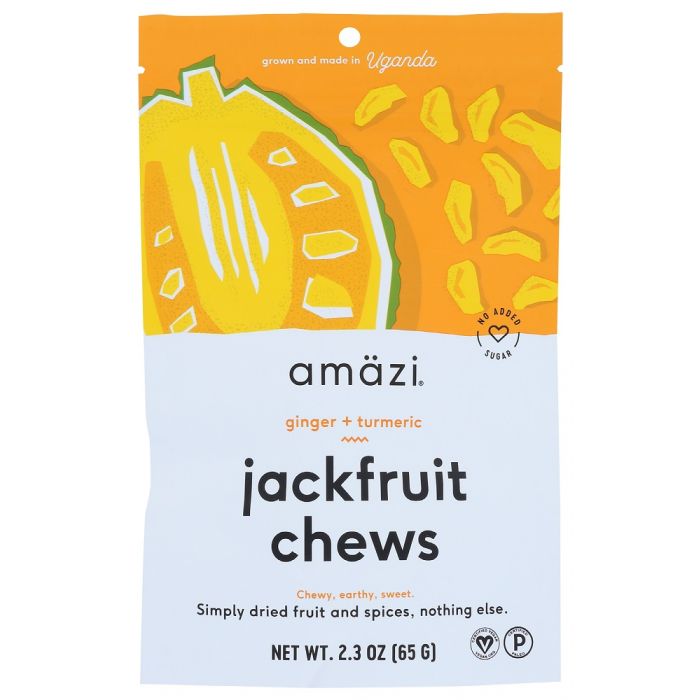 AMAZI: Ginger Turmeric Jackfruit Chews, 2.30 oz