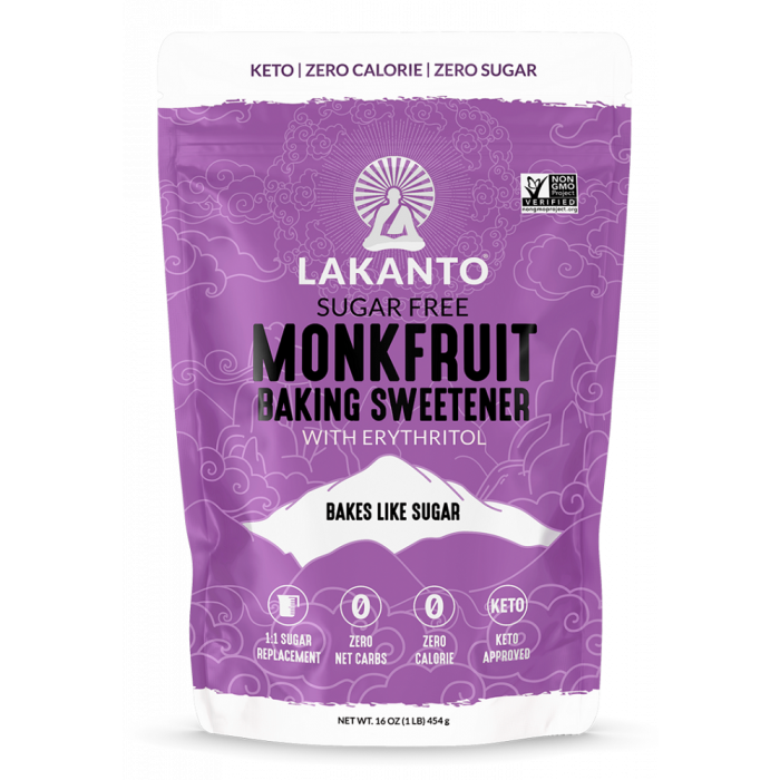 LAKANTO: Sugar Free Monkfruit Baking Sweetener, 16 oz