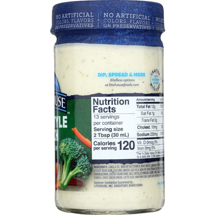 LITEHOUSE: Homestyle Ranch Dressing and Dip, 13 oz