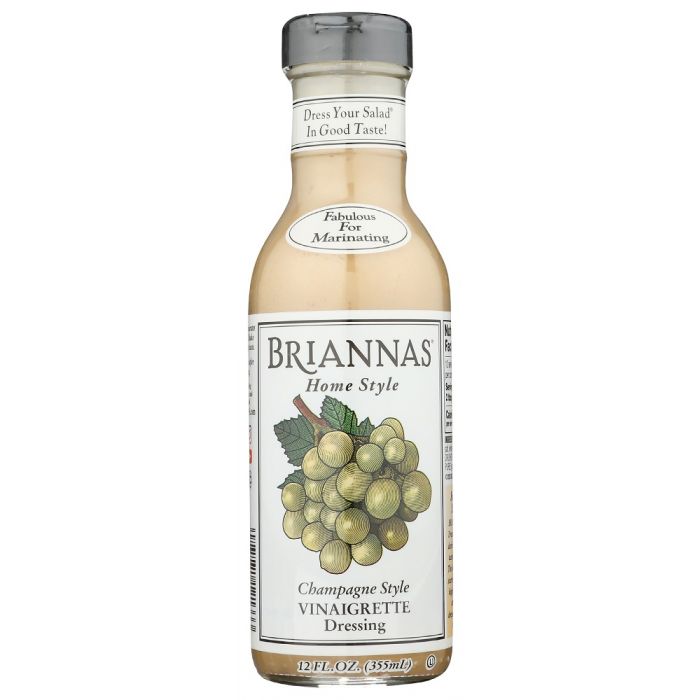 BRIANNA'S: Champagne Style Vinaigrette Dressing, 12 oz