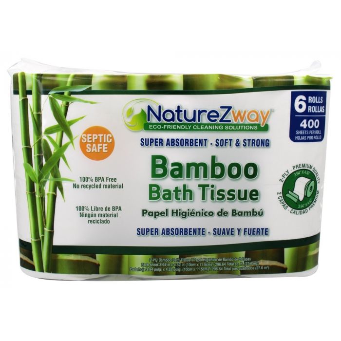 NATUREZWAY: Bamboo Bath Tissue 6 Rolls, 1 pack