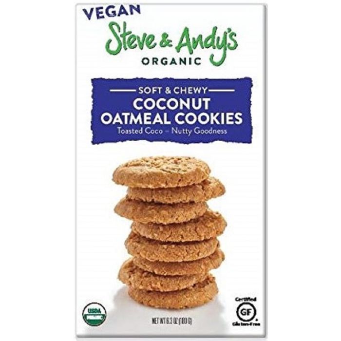 STEVE & ANDY'S ORGANICS: Coconut Oatmeal Cookies, 6.3 oz