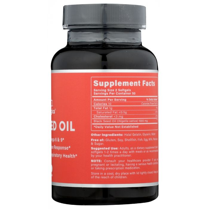 HEALTH LOGICS: Black Cumin Seed Oil, 100 softgels