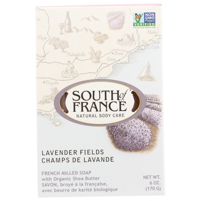 SOUTH OF FRANCE: French Milled Oval Soap Lavender Fields, 6 oz