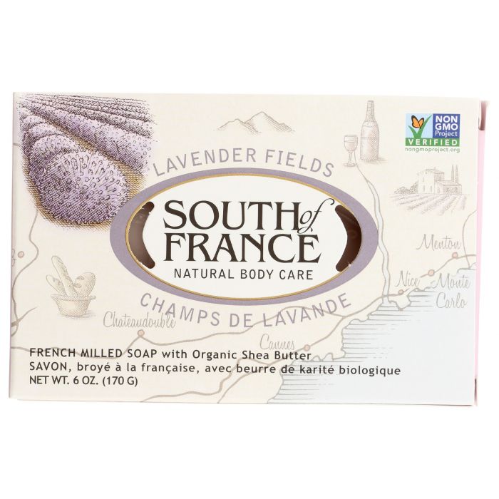 SOUTH OF FRANCE: French Milled Oval Soap Lavender Fields, 6 oz