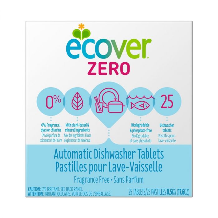 ECOVER: Automatic Dishwasher Tablets Zero, 17.6 oz