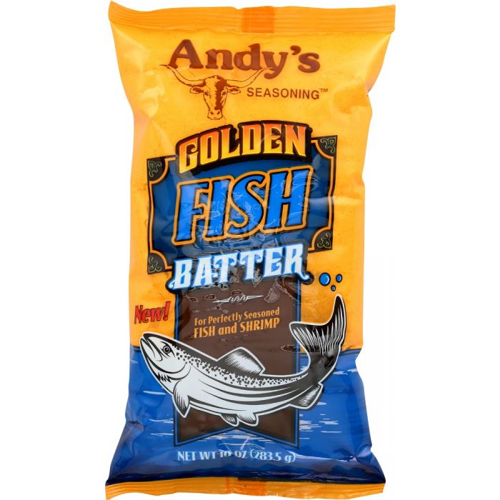 ANDY'S SEASONING: Golden Fish Batter, 10 oz