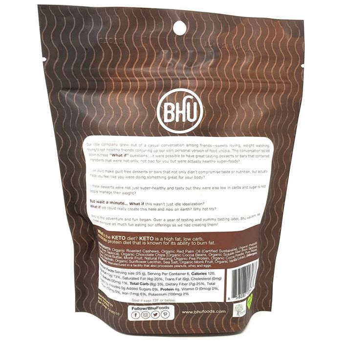 BHU FOODS: Double Dark Chocolate Cookie Dough Keto Bites, 5.29 oz