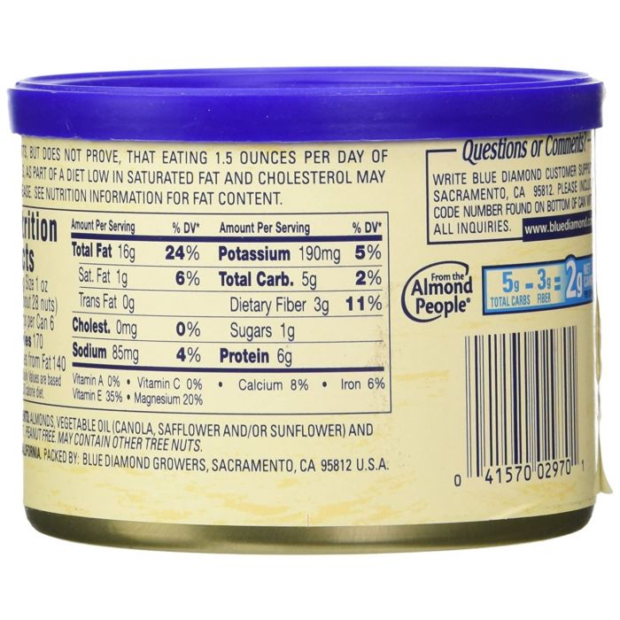 BLUE DIAMOND: Almond Rst Salt Tins, 6 oz