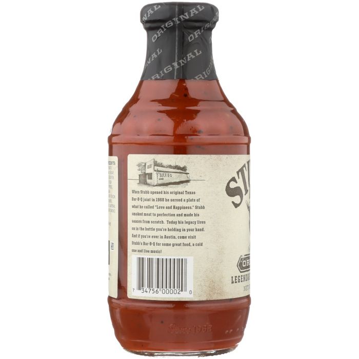 STUBBS: Original Legendary Barbeque Sauce, 18 oz