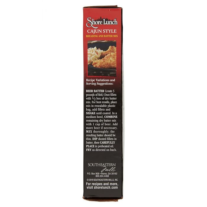 SHORE LUNCH: Cajun Style Fish Breading Batter Mix, 9 oz