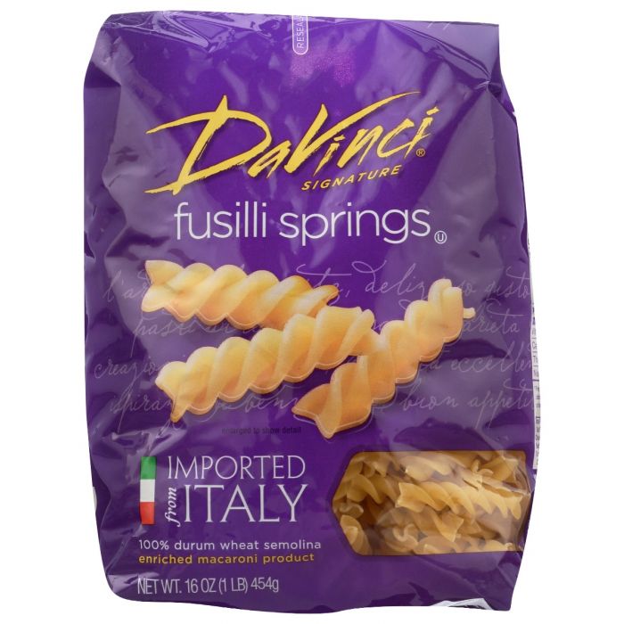 DAVINCI: Fusilli Springs Pasta, 16 oz