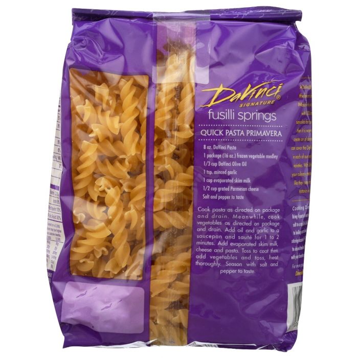 DAVINCI: Fusilli Springs Pasta, 16 oz