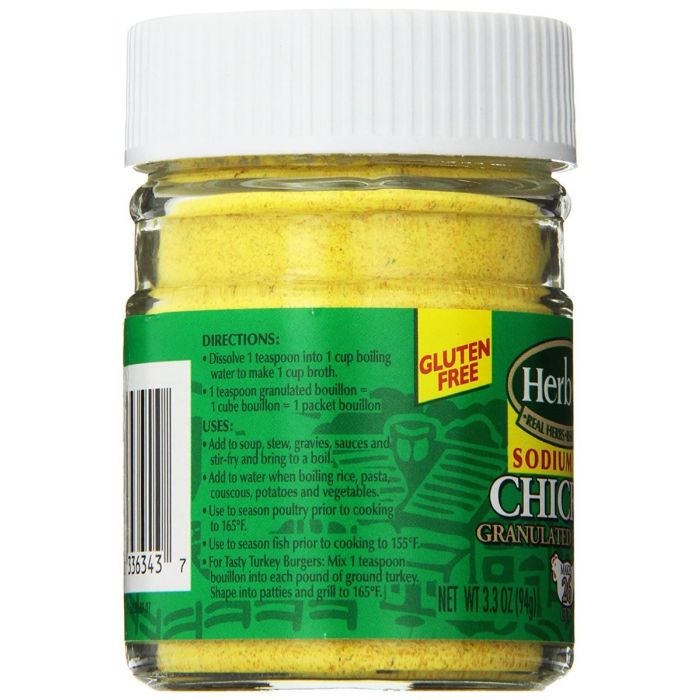 HERB OX: Sodium-Free Chicken Granulated Bouillon, 3.3 oz