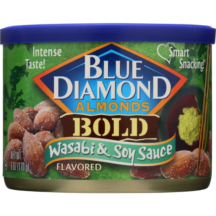 BLUE DIAMOND: Almond Bold Wasabi & Soy, 6 oz