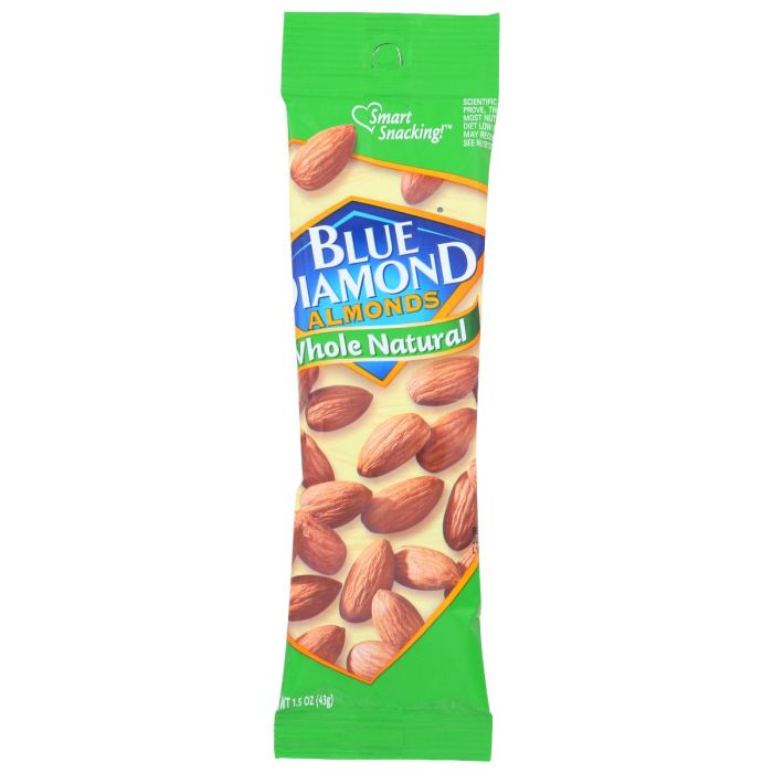 BLUE DIAMOND: Almond Whole Natrl Tube, 1.5 oz