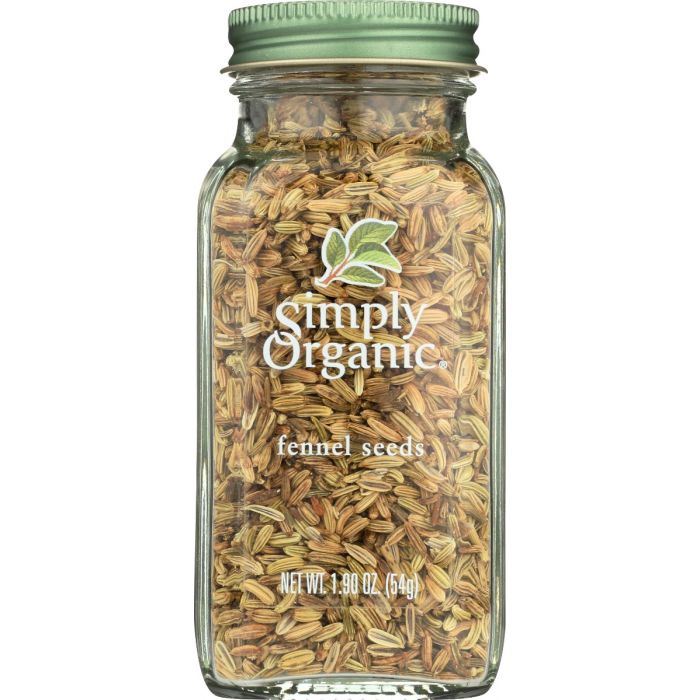 SIMPLY ORGANIC: Organic Fennel Seeds, 1.9 oz