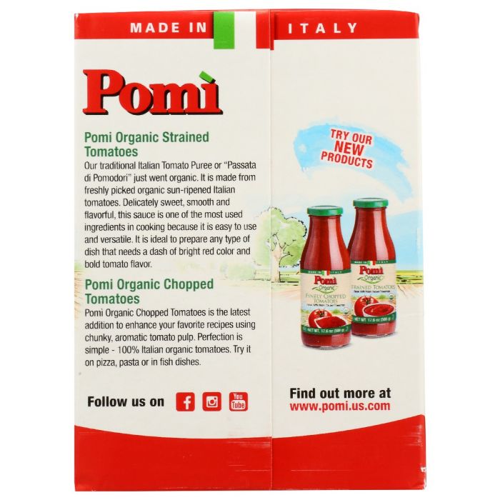 POMI: Tomato Chopped Finely, 26.46 oz