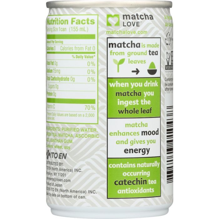 MATCHA LOVE: Unsweetened Green Tea, 5.2 fo