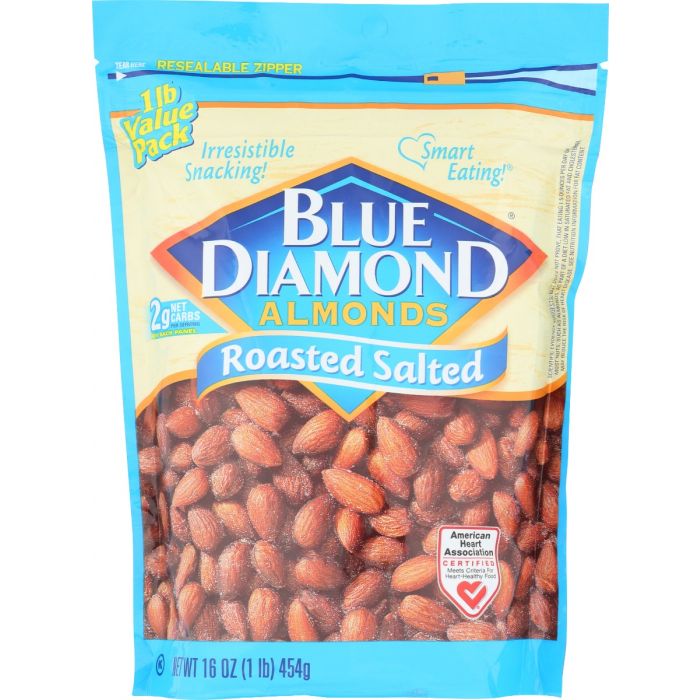 BLUE DIAMOND: Almond Rstd Salted, 16 oz