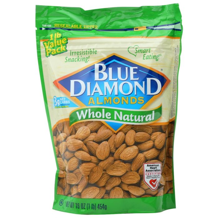 BLUE DIAMOND: Almond Whl Ntrl, 16 oz