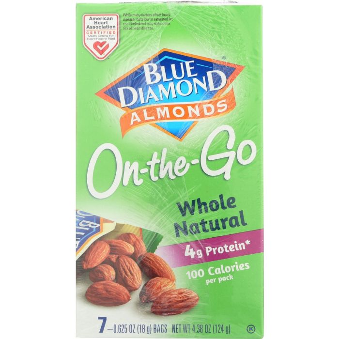 BLUE DIAMOND: Almond Whl 100Cal, 4.38 oz