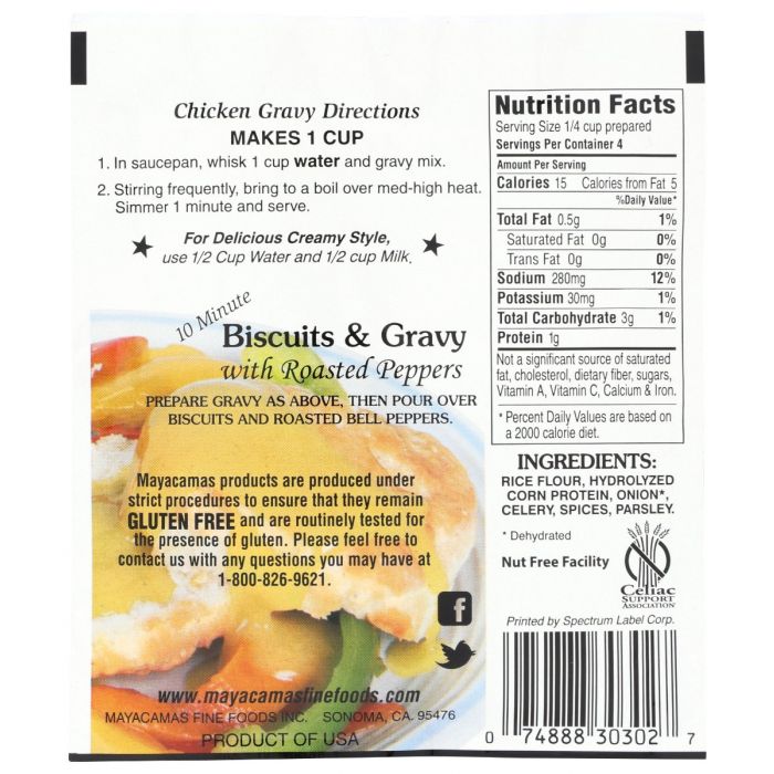 MAYACAMAS: Mix Gf Gravy Chicken, 0.7 oz