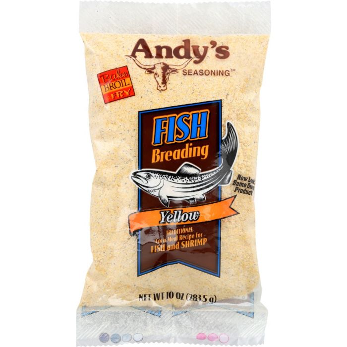 ANDYS SEASONING: Yellow Fish Breading, 10 oz