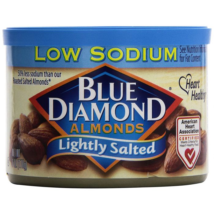 BLUE DIAMOND: Almond Lghtly Salted, 6 oz