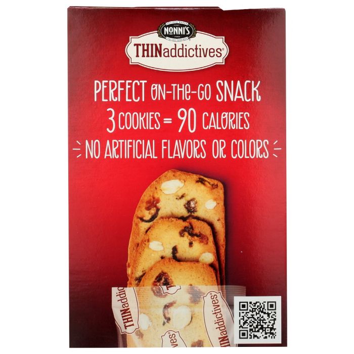 NONNIS: Thins Cranberry Almond, 4.44 oz