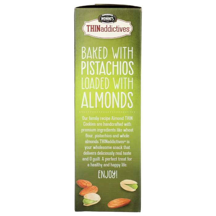 NONNIS: Thins Pistachio Almond, 4.44 oz