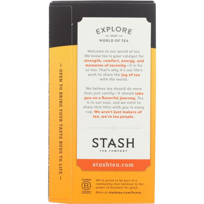 STASH TEA: Tea Ginger Orange, 18 bg