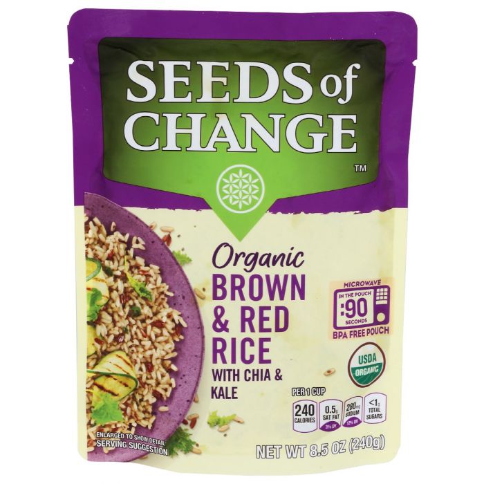 SEEDS OF CHANGE: Rice Red With Chia Kale, 8.5 oz