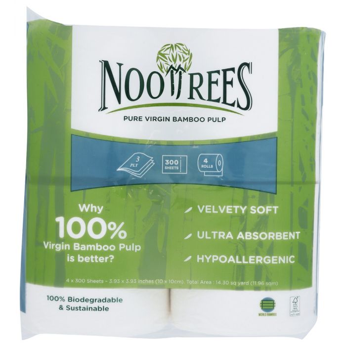 NOOTREES: Toilet Tissue 4Rl 300Sht, 1 ea