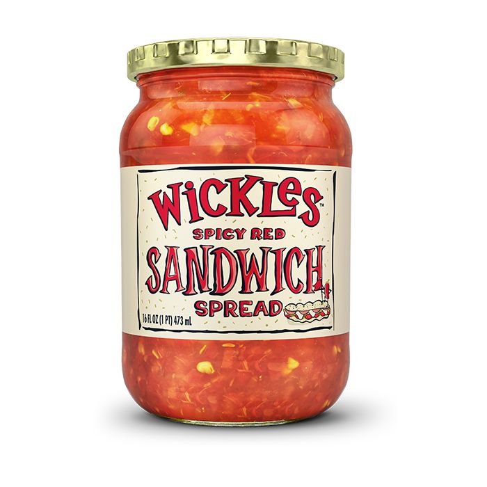 WICKLES: Sandwich Sprd Spicy Red, 16 oz