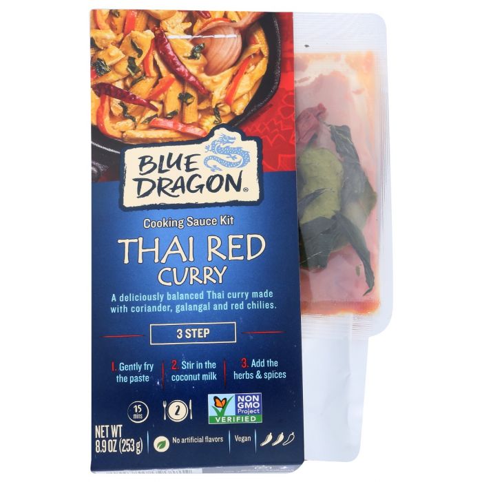 BLUE DRAGON: Curry Kit Thai Red 3 Step, 8.9 oz