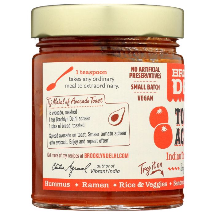 BROOKLYN DELHI: Tomato Achaar Chili Sauce, 9 oz