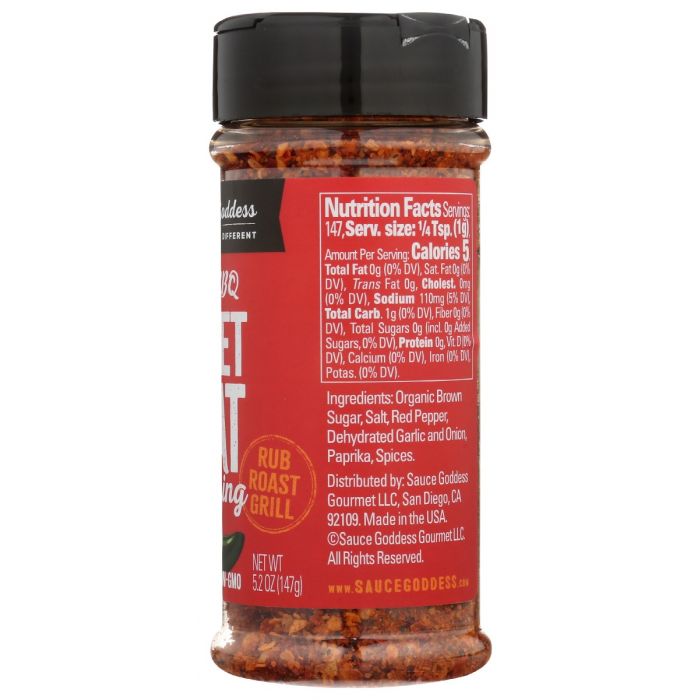 SAUCE GODDESS: Spice Sweet Heat Shaker, 5.2 oz