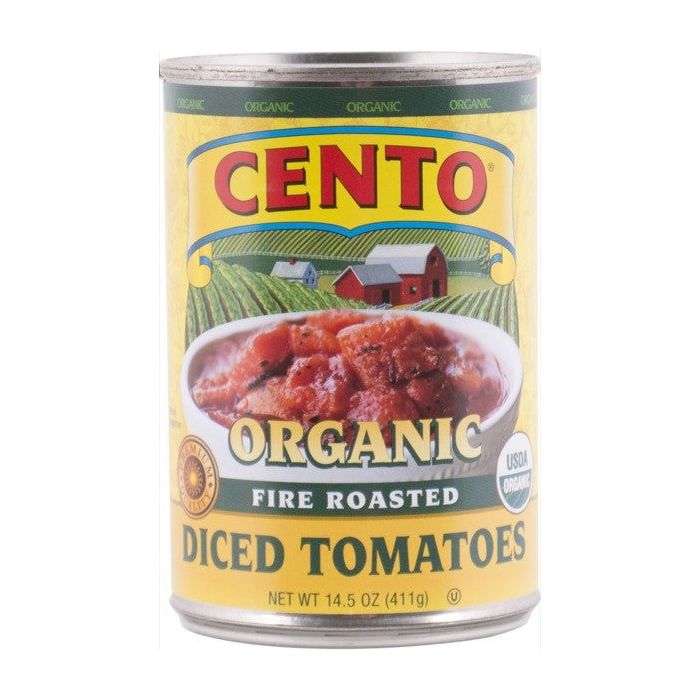 CENTO: Organic Fire Roasted Diced Tomatoes, 14.5 oz