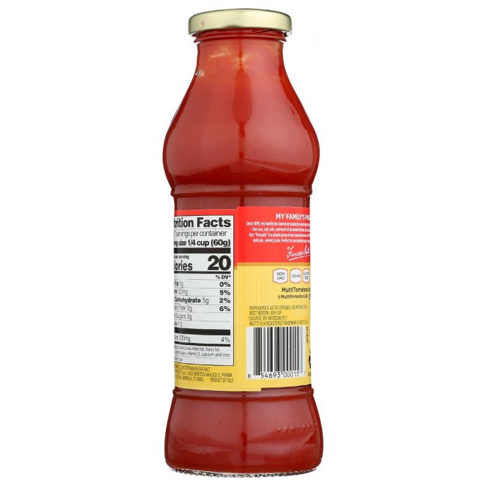 MUTTI: Tomato Passata Bottiglia, 14 oz