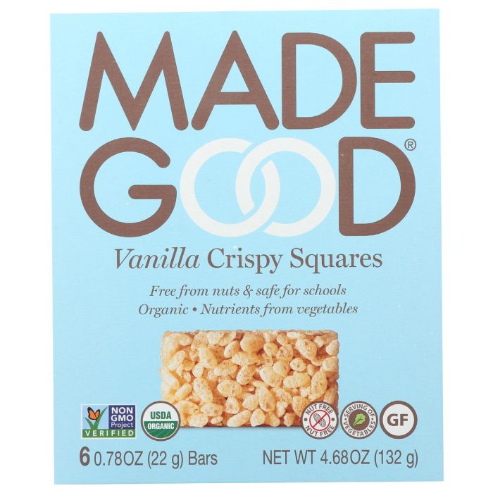 MADEGOOD: Rice Crispy Vanilla Sq, 4.68 oz