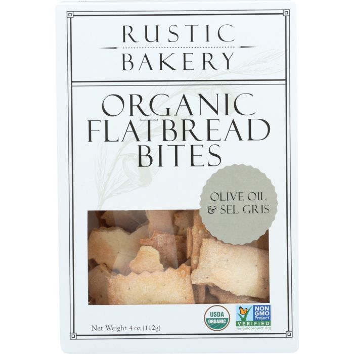 RUSTIC BAKERY: Flatbread Bite Olv Oil, 4 oz