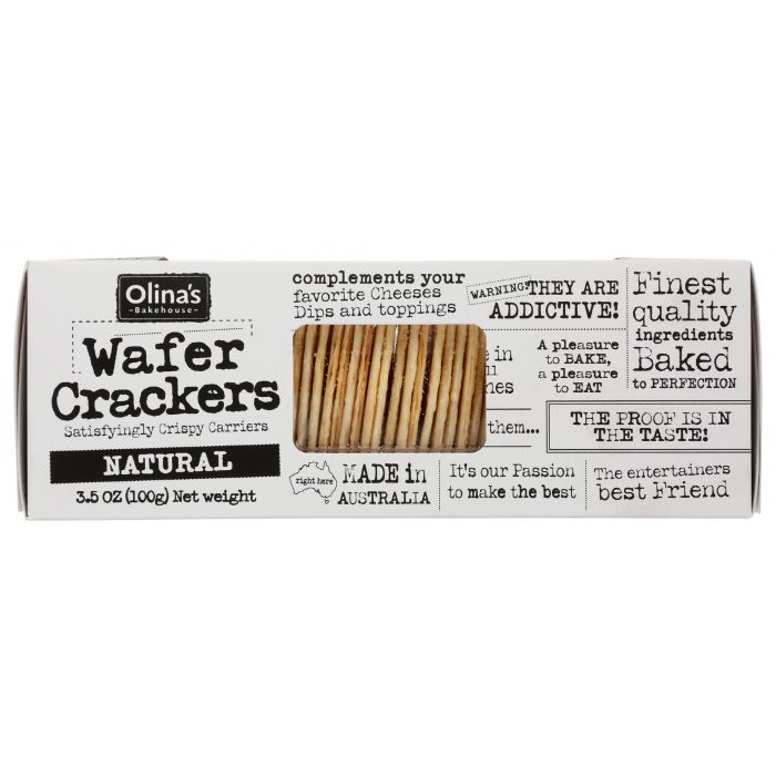 OLINAS BAKEHOUSE: Natural Wafer Crackers, 3.5 oz