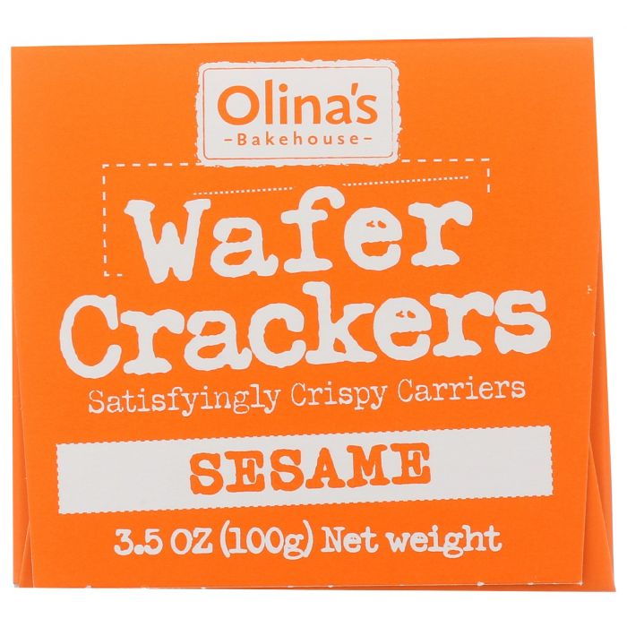 OLINAS BAKEHOUSE: Sesame Wafer Crackers, 3.5 oz