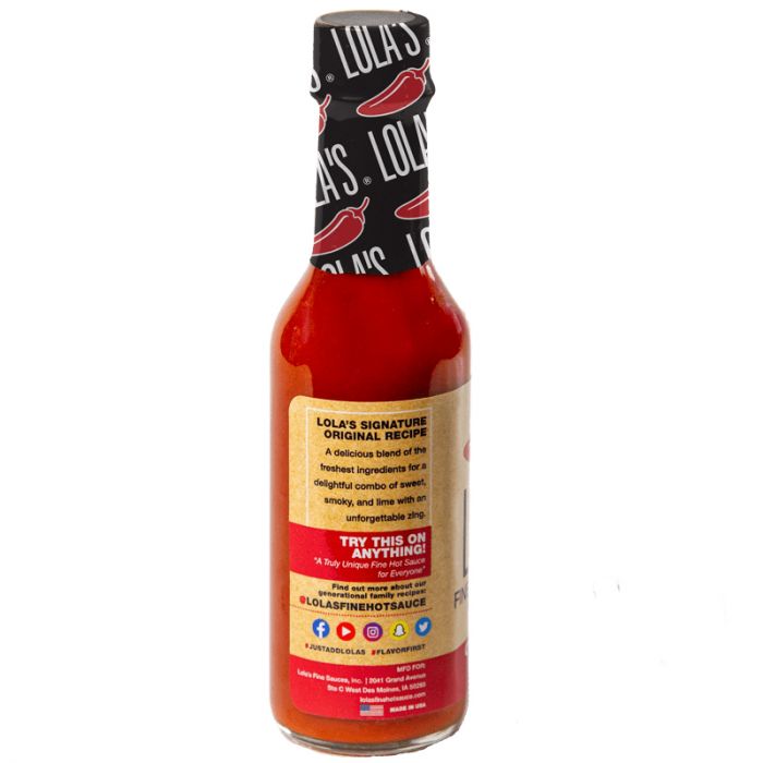 LOLAS FINE HOT SAUCE: Original, 5 oz