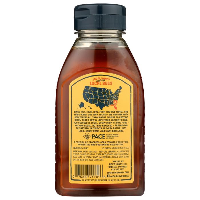 LOCAL HIVE: Honey Florida Local Raw, 12 oz