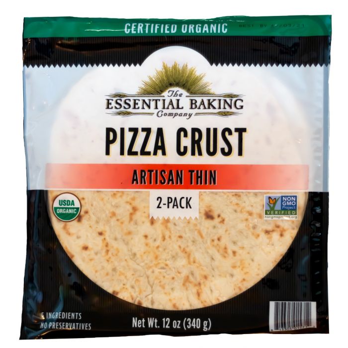 THE ESSENTIAL BAKING COMPANY: Organic Pizza Crust Artisan Thin, 12 oz