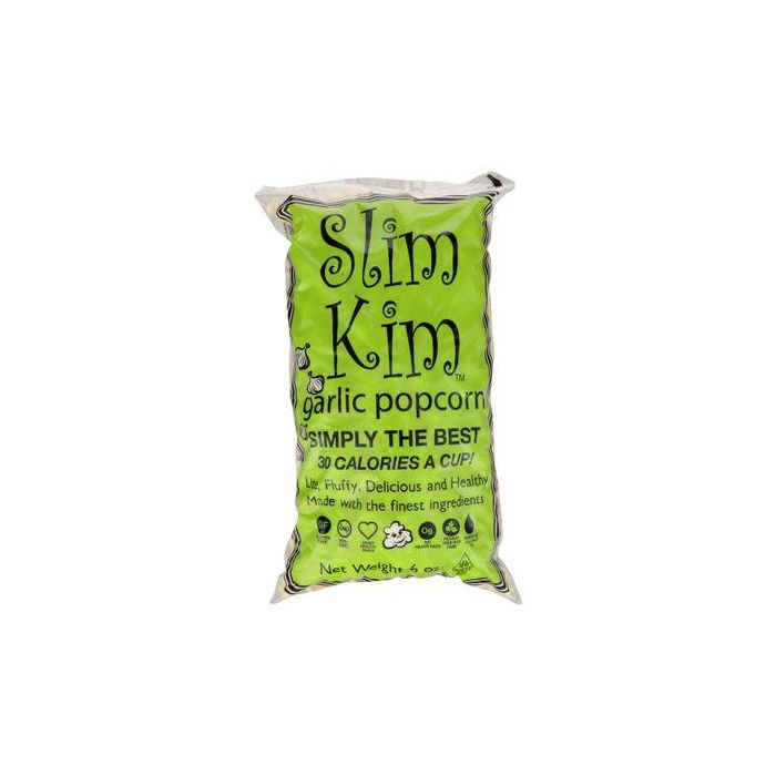 SLIM KIM: Garlic Popcorn, 6 oz