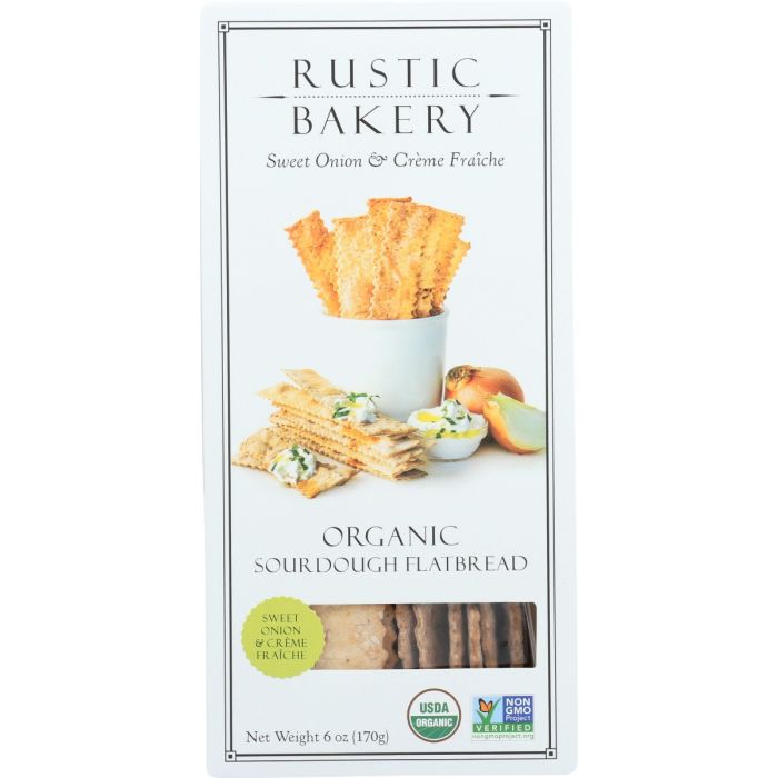 RUSTIC BAKERY: Flatbread Swt Onion Creme, 6 oz